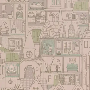 Carta da Parati Dollhouse Majvillan Wallpaper 147-02 Snelle Levering