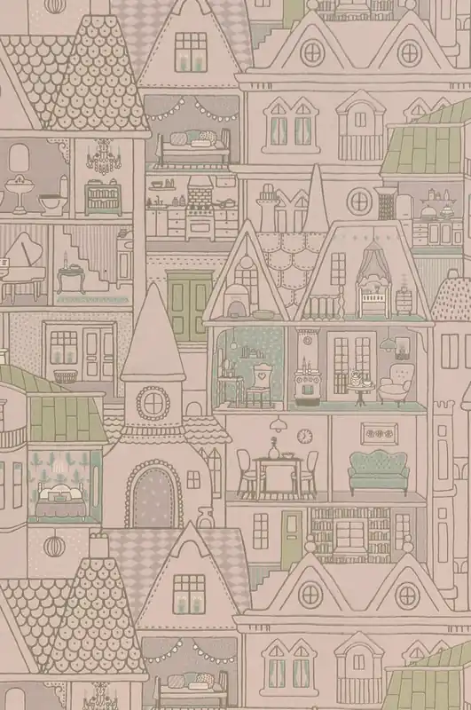 Carta da Parati Dollhouse Majvillan Wallpaper 147-02 Snelle Levering