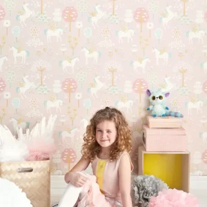 Gereduceerde Prijs Carta da Parati True Unicorns Majvillan Wallpaper 116-03