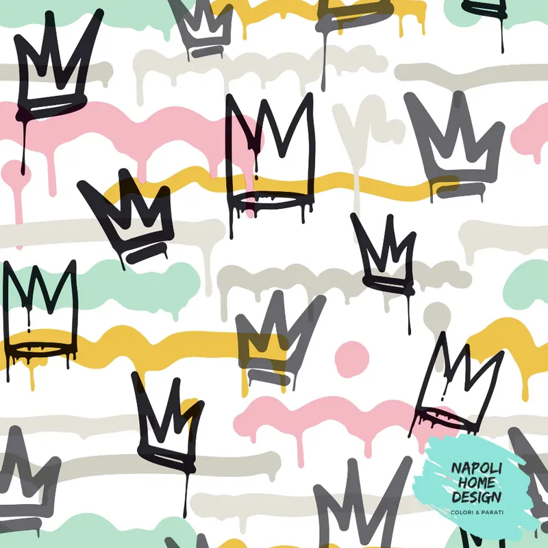 Betaalbaar Carta da Parati Friends and Coffee 2 Cristiana Masi Wallpaper cod. 166