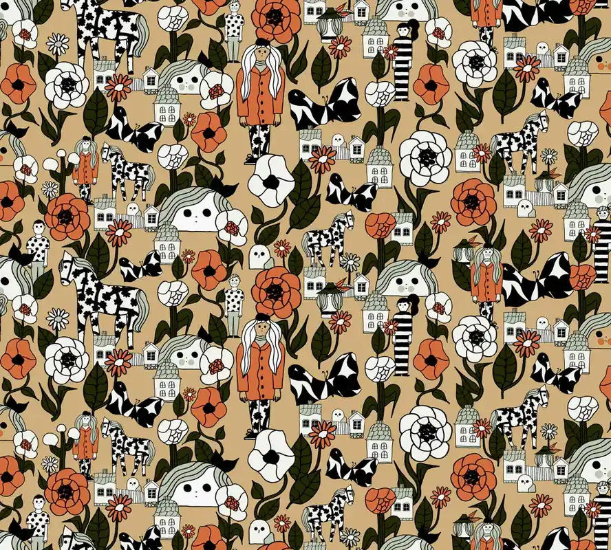 Carta da Parati Marimekko N. 6 cod. 25165 Premium