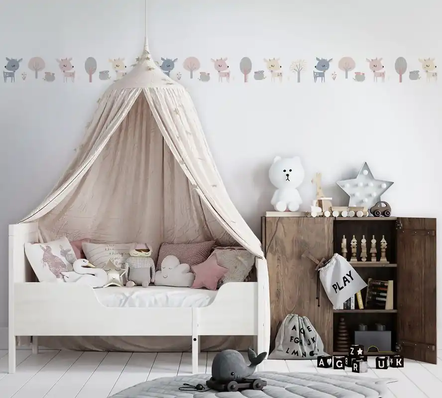 Bordo di carta da parati Kids Walls cod. 45835 Marburg Wallpaper Beperkt Aanbod