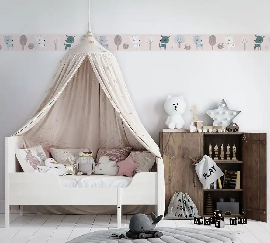 Betaalbaar Bordo di carta da parati Kids Walls cod. 45837 Marburg Wallpaper