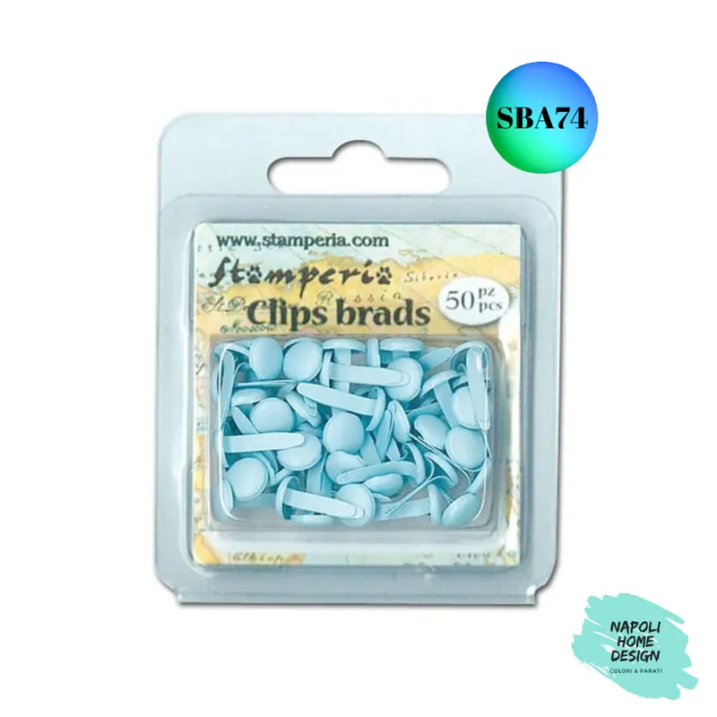 Veilige Betaling Clips Brads Azzurri Stamperia OUTLET