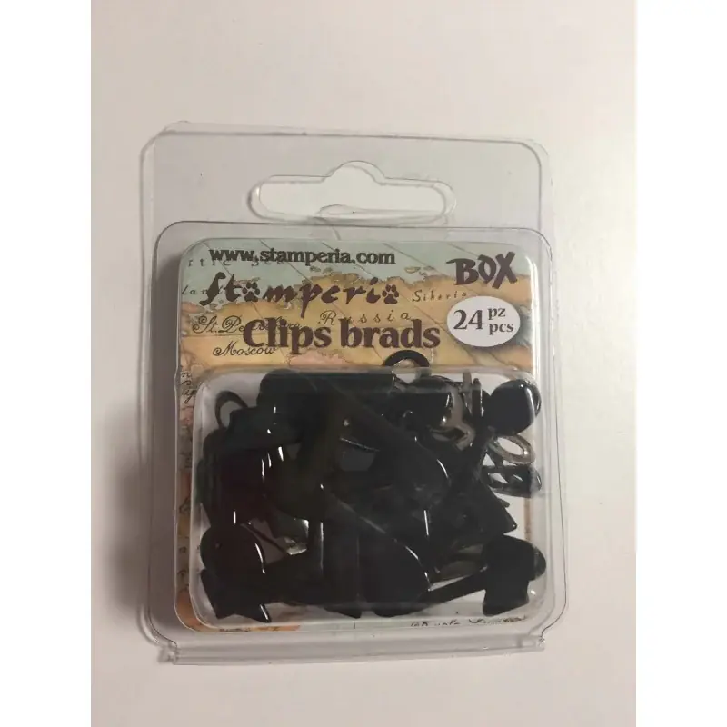 Clips Brads Note Musicali Nero Stamperia OUTLET Aanbieding