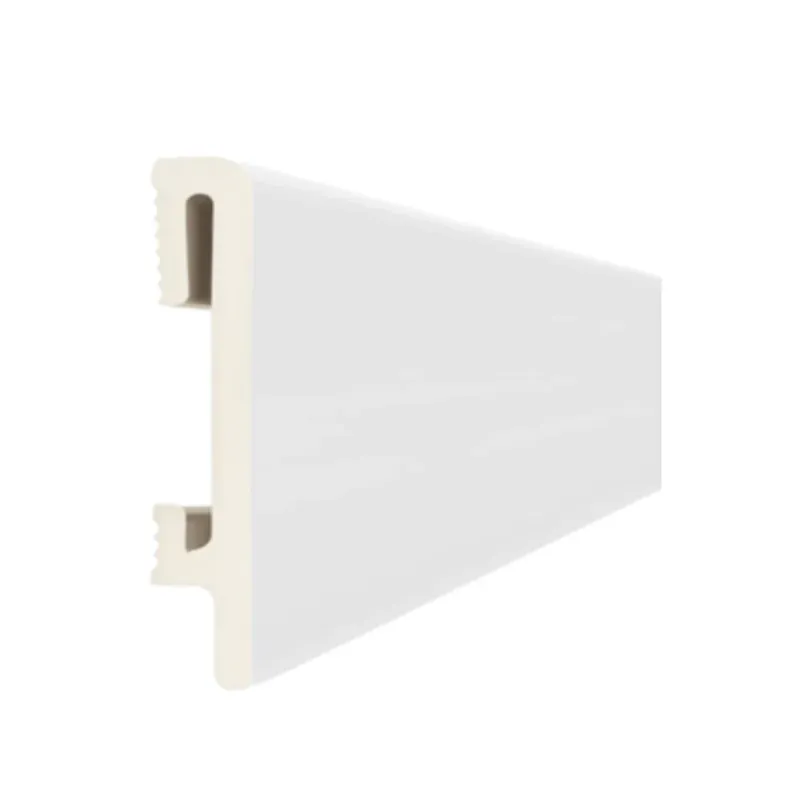 Battiscopa in SPC PF080W misura 8x1,5x240 cm White Bestseller