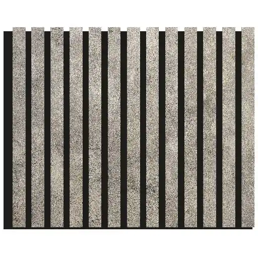 Aanbieding Listelli Euroacustic in MDF Cemento scuro mis. 275 cm x 60 cm modello