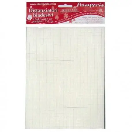 Distanziatori biadesivi 16x20 2 pz. SBD005 Stamperia OUTLET Meest Verkocht