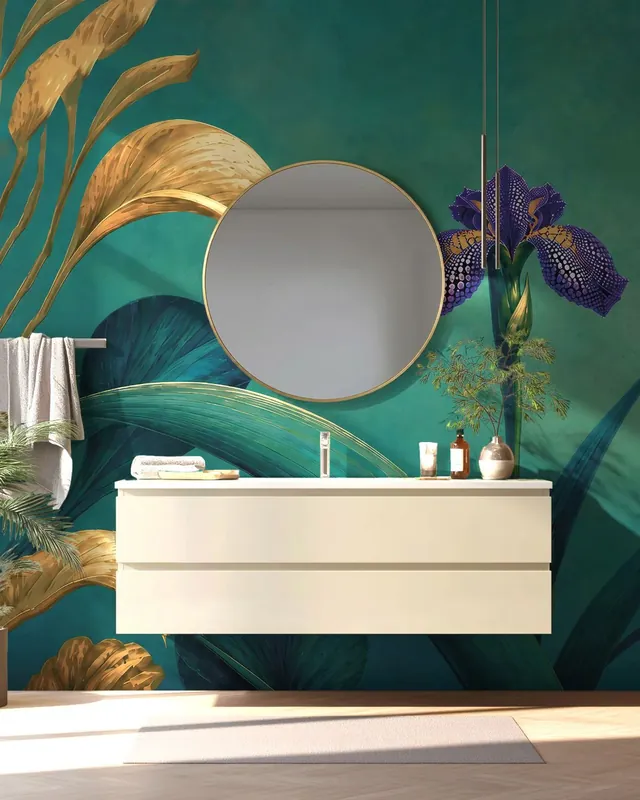 Carta da Parati al MQ Violet Mirage Rimura Italian Design Populair