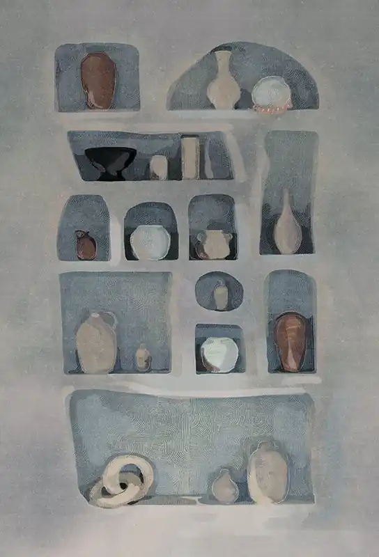 Lage Prijs Carta da Parati Lithos JV Italian Design cod. 7691 METALLIZZATA