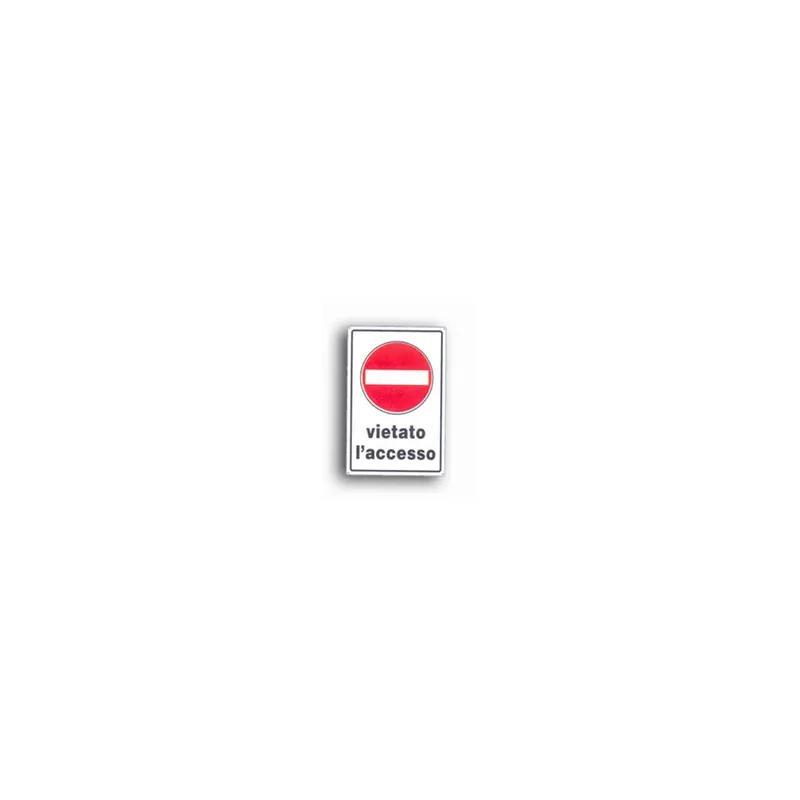Cartello vietato l‘accesso 30x45 alluminio Seizoensaanbieding