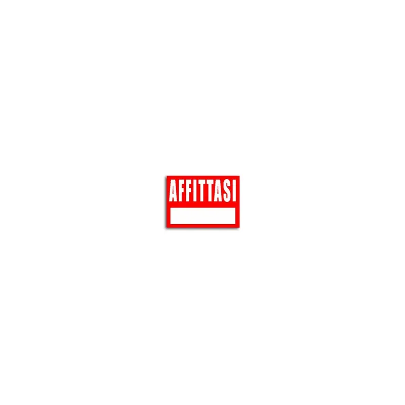 Cartello affittasi mm.320x220 plexiglas Speciale Aanbieding