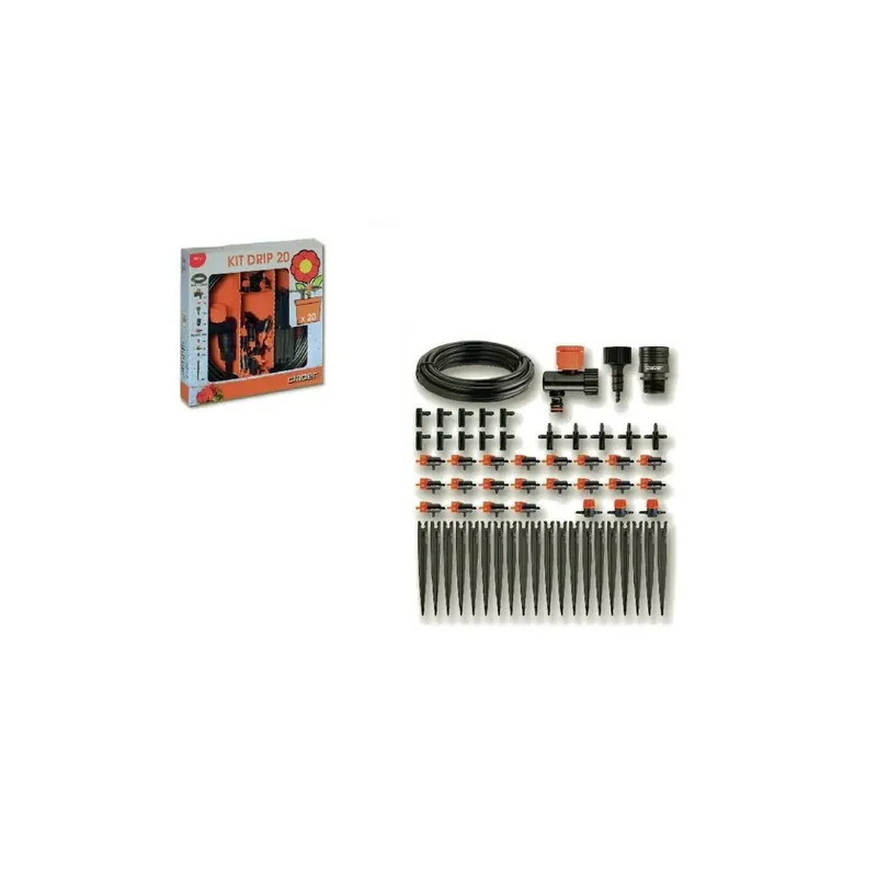 Direct Beschikbaar Kit microiirigazione Claber - 90764 - Drip 20 vasi