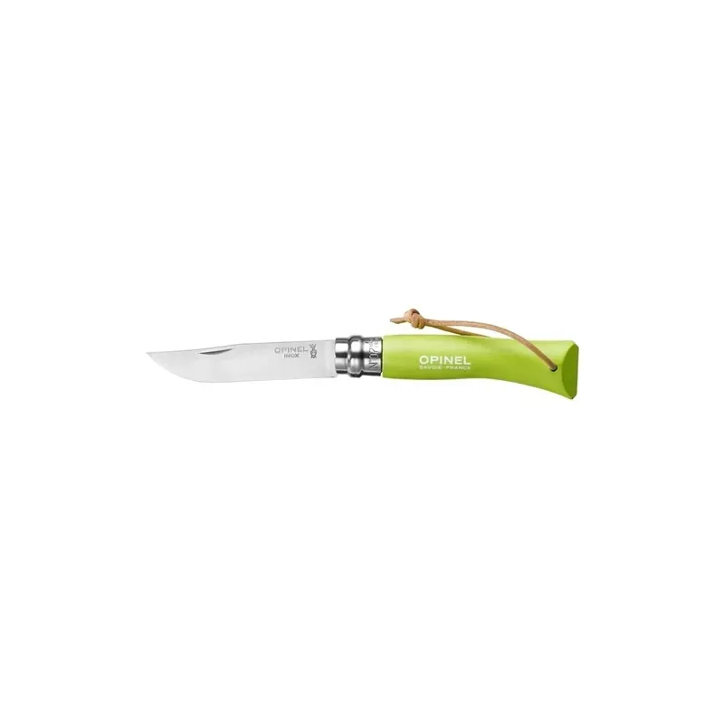 Coltello opinel - p.tonda-blu - n°7-c/laccetto Exclusieve Aanbieding