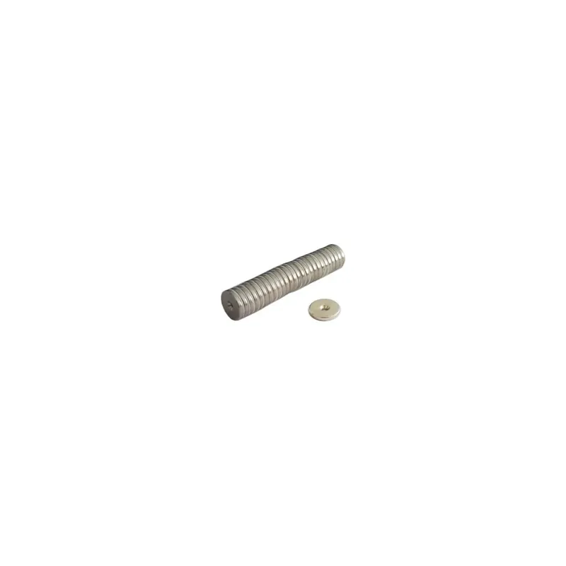 Op = Op Calamita a bottone c/foro - d.20 - kg.30 - neodim