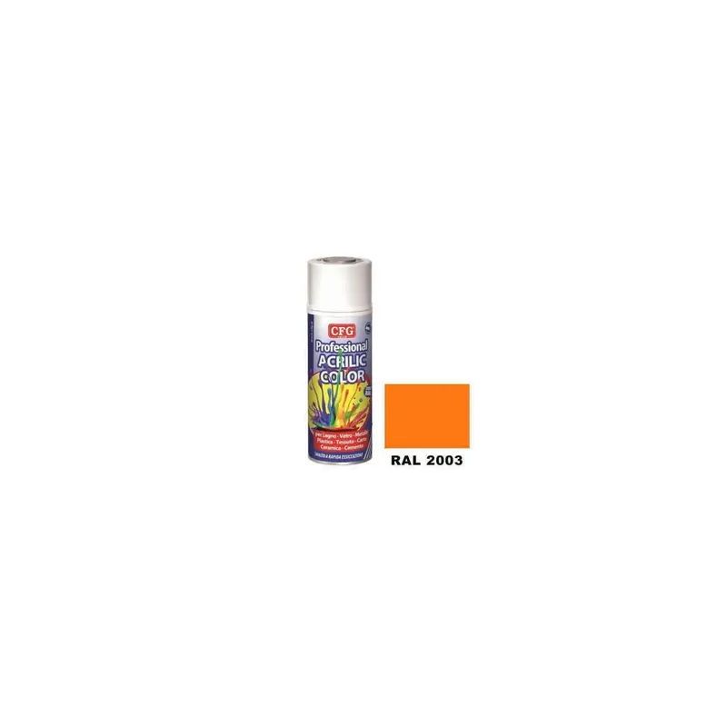 Acrilic color cfg - arancio pastello - ml.400 Direct Verzonden
