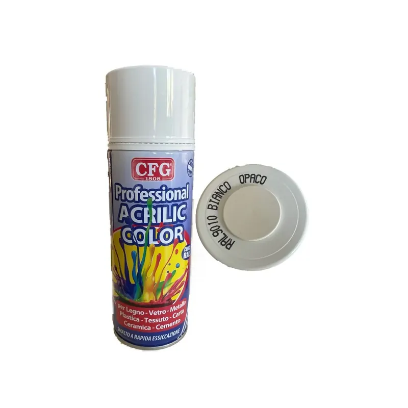 Acrilic color cfg - bianco opaco - ml.400 Voordeelprijs