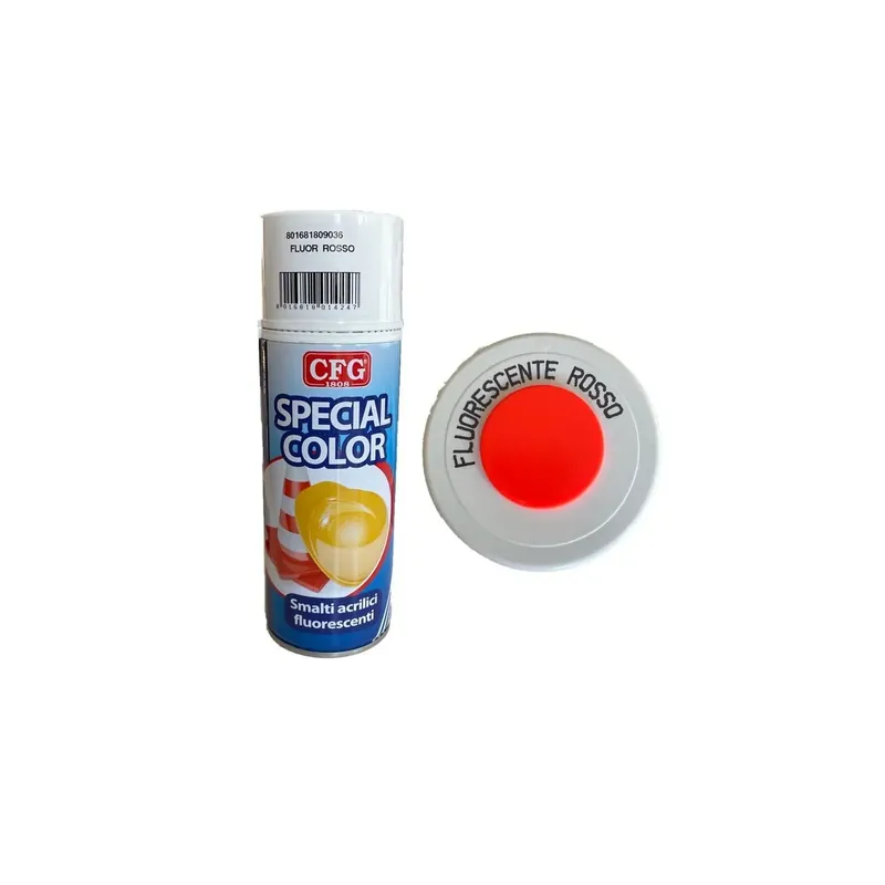 Acrilic color cfg - rosso fluo - ml.400 Gecertificeerd