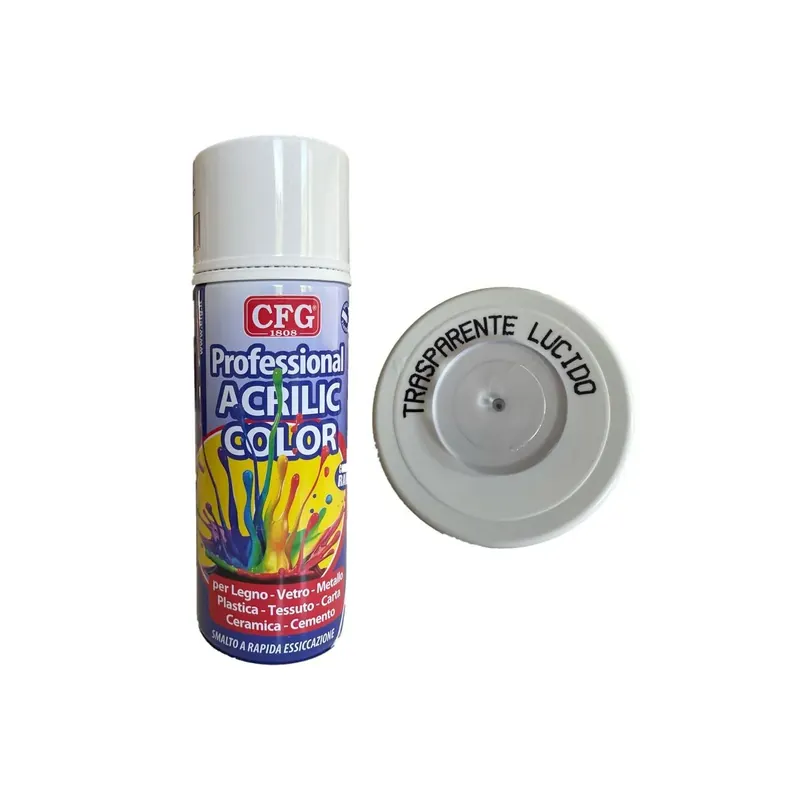 Betaalbaar Acrilic color cfg - trasp. lucido - ml.400