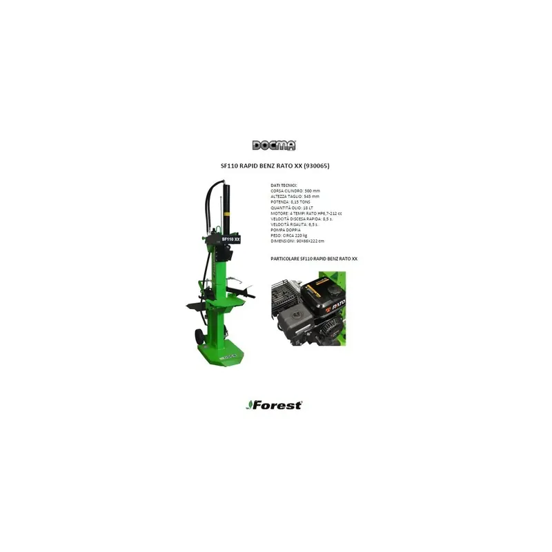 Veilige Betaling Spaccalegna docma benzina rato - sf110 xx rapid -