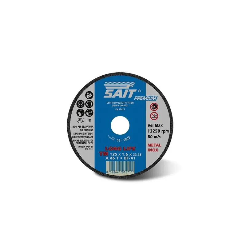 Weekendaanbieding Disco sait premium pro sottile - 115x1.6 a46t - per inox long life