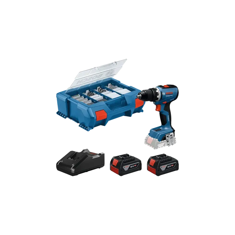 Trapano avvitatore bosch - gsr 18v-55 - 2x4.0ah pick&click Express Levering
