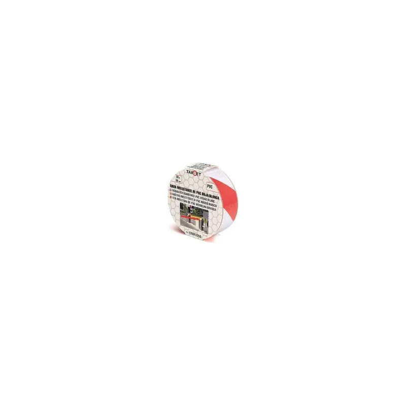 Nu Kopen Nastro pvc riflettente - mm.50x33mt. - rosso/bianco