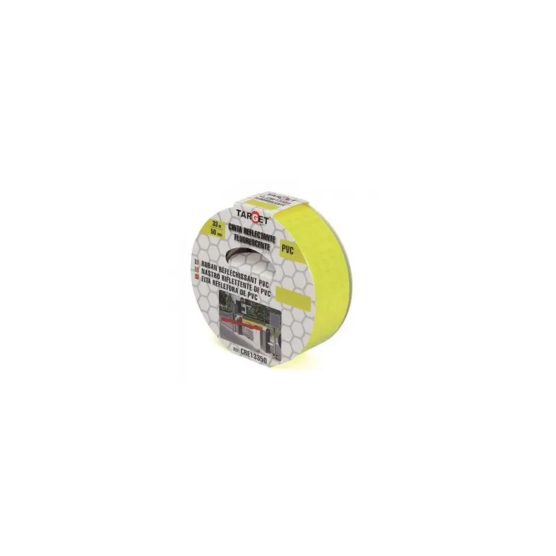 Beperkt Aanbod Nastro pvc riflettente - mm.50x33mt. - giallo fluo