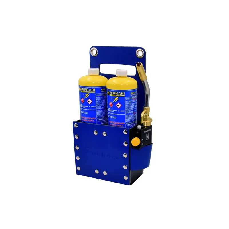 Cannello in kit con custodia - map-pro a gas - con 2 bombole Finale Uitverkoop