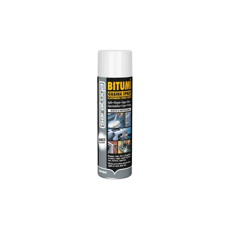 Dagaanbieding Guaina spray bitumi‘ - ml.500 bianco - saratoga