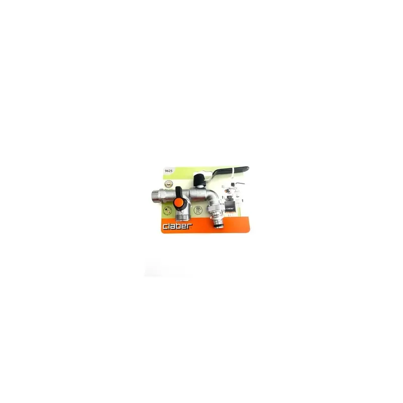 Rubinetto doppio cromato - 1/2"- uscite 3/4 - c/deviatore Lage Kosten