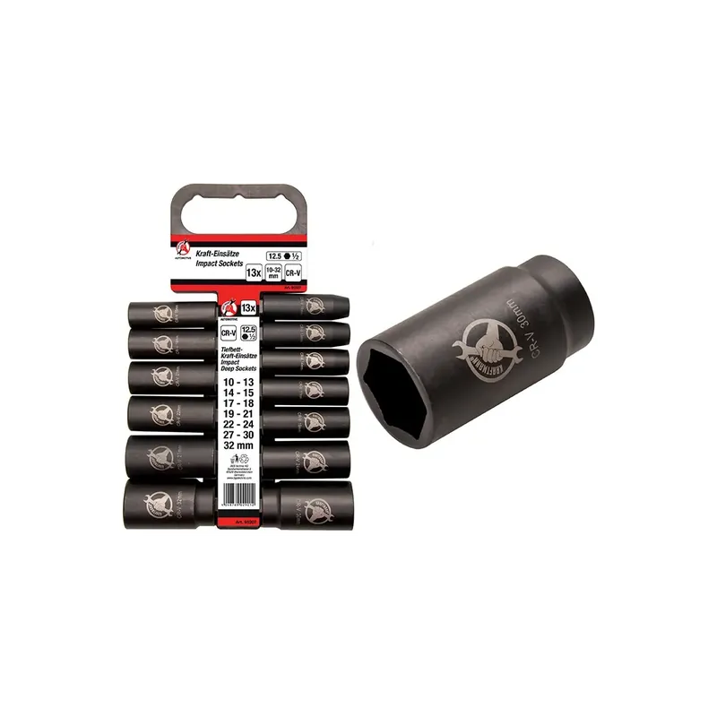 Premium Bussole macchina tipo lungo - set pz.13 - att. 1/2"