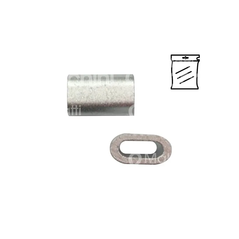 Direct Beschikbaar Ovalino per fune nichelato - mm.3-pz.4 - za‘