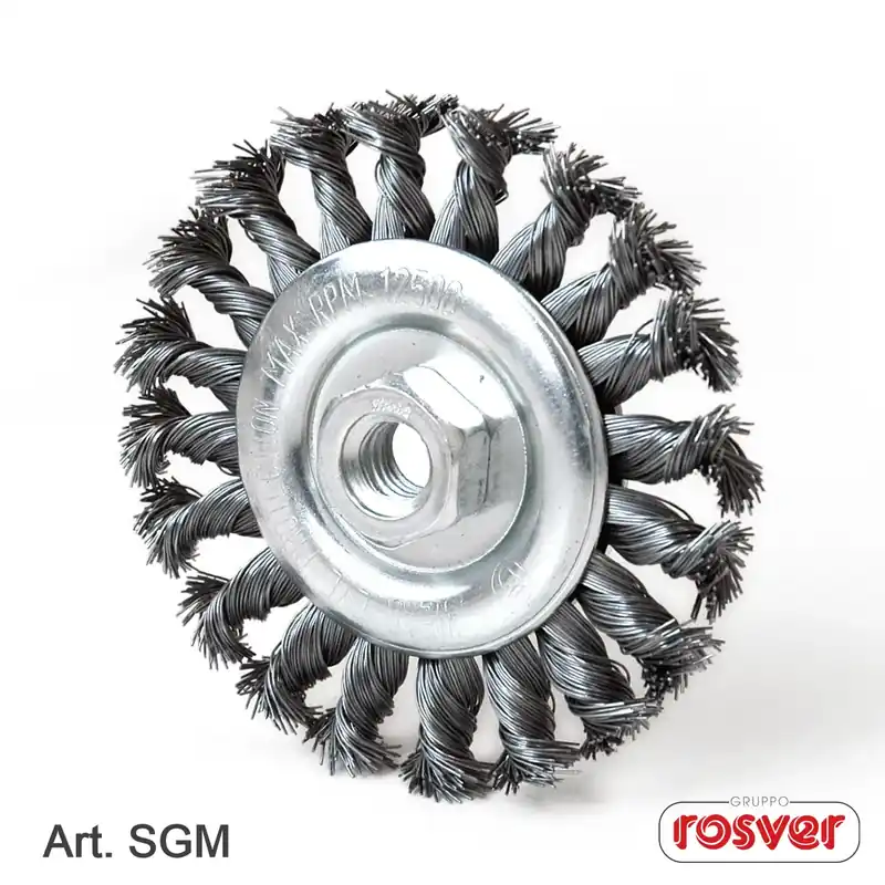 Hete Deal Spazzola circolare m/ritorti - sgm-d.115 - m14 acciaio