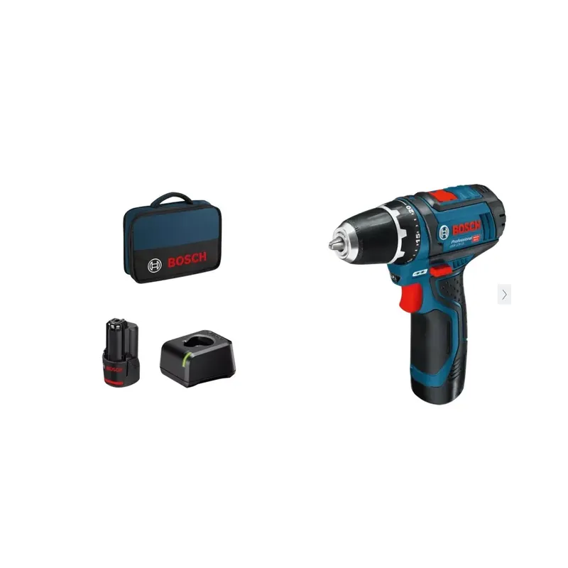 Actieprijs Trapano avvitatore mini bosch - gsr 12v-15 - 2x2,0ah+gal12v-20+bag