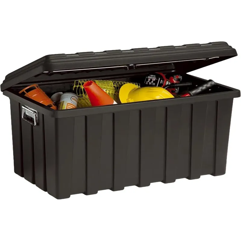 Baule cantiere plano da 100 - 1hdp100 nero - + guarnizione Flitsaanbieding