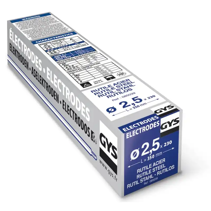 Elettrodi rutili gys - d.2.5 - pz.230 - e6013 Veilige Betaling