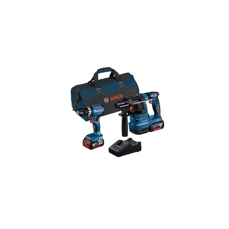 Kit bosch gsb18v-45+gbh18v-22 - con borsone - caricatore + 2 batt.4ah Favoriet