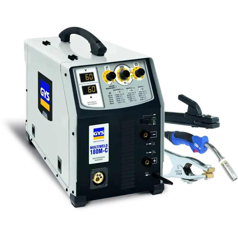 Saldatrice a filo gys - multiweld 180m-c - c/kit mma e mig Laatste Versie