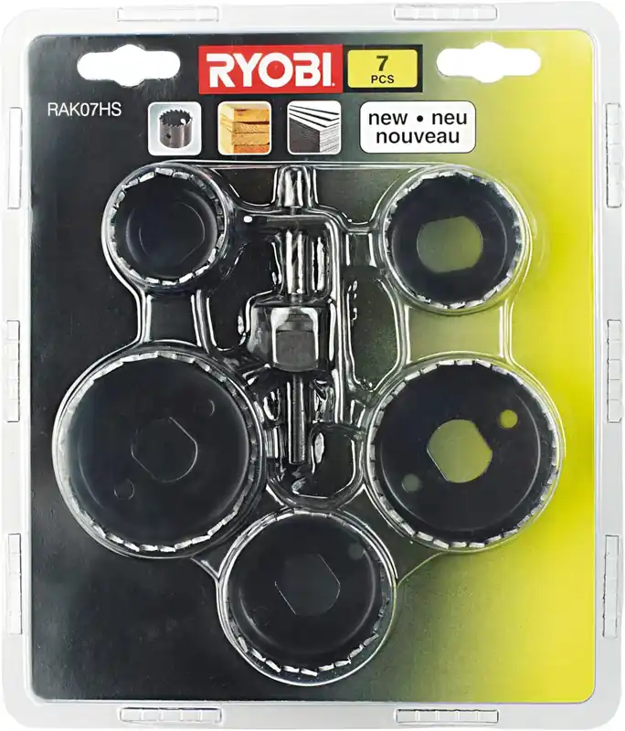 RAK07HS KIT ACCESSS.Ryobi Sega a Tazza per Legno, Set da 7 Korting