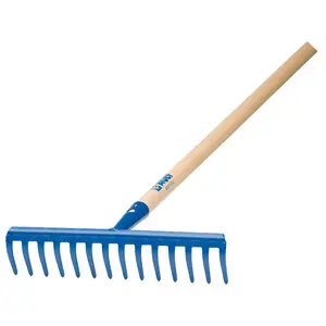 RASTRELLO 14 denti VERNICIATO MAN.LEGNO 150 CM. Laatste Kans