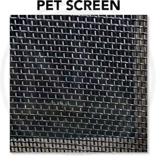 RETE ZANZARIERA PET SCREEN CALIFORNIA 18X16 1X30 MT NERO PVC EX10952 Korting