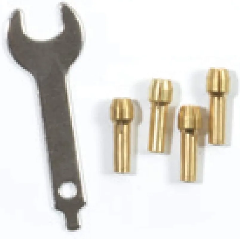 RIBIMEX PROMADA Mandrini per mini trapano, set 4 mandrini e 1 chiave RIF.0227 Beste Prijs