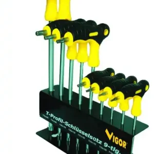 SERIE CACCIAVITI VIGOR CRV TORX MANICO A T PEZZI 9 Gecertificeerd