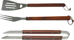 Voordeelprijs SET 3 PEZZI MANICO LEGNO PER BARBECUE