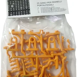 Lage Kosten Set di 25 Assortimento di ganci per pannelli forati