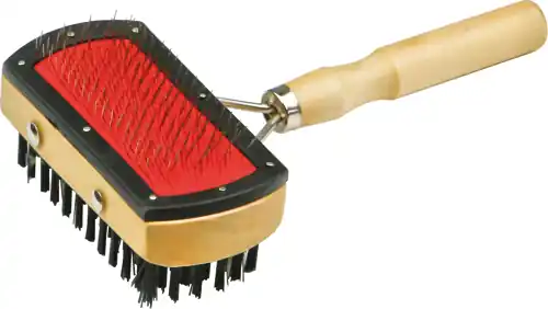 Dagaanbieding SPAZZOLA CANE LEGNO DOPPIO USO