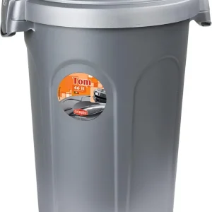 Stefanplast Bidone Tom, Poliuretano, SILVER 46 lt Beperkt Aanbod