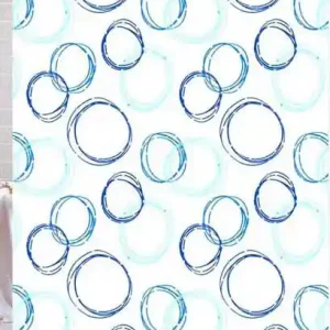 Favoriet TENDA DOCCIA POLIESTERE 180X200 BOLLE BLU MAURER - CF. BUSTA