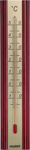 Merkproduct TERMOMETRO DA PARETE FAGGIO/ALLUMINIO MAURER 40X10X200HMM - CF. BLISTER